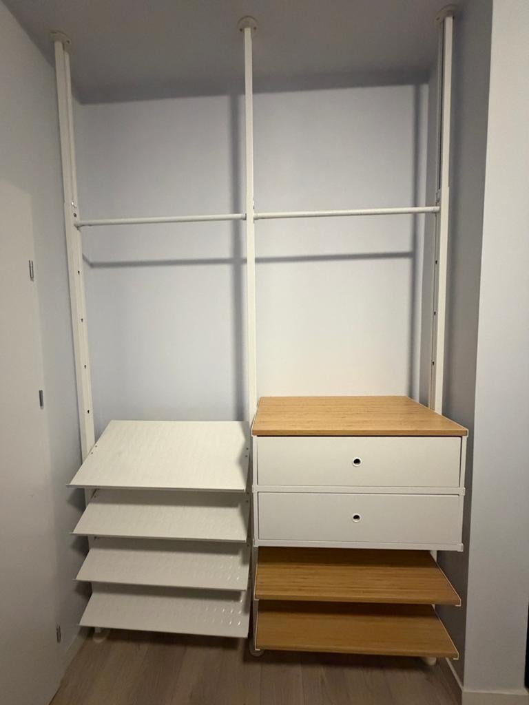 IKEA Elvarli open kledingkast systeem met bamboe accenten, Ophalen, Gebruikt, 200 cm of meer, 150 tot 200 cm