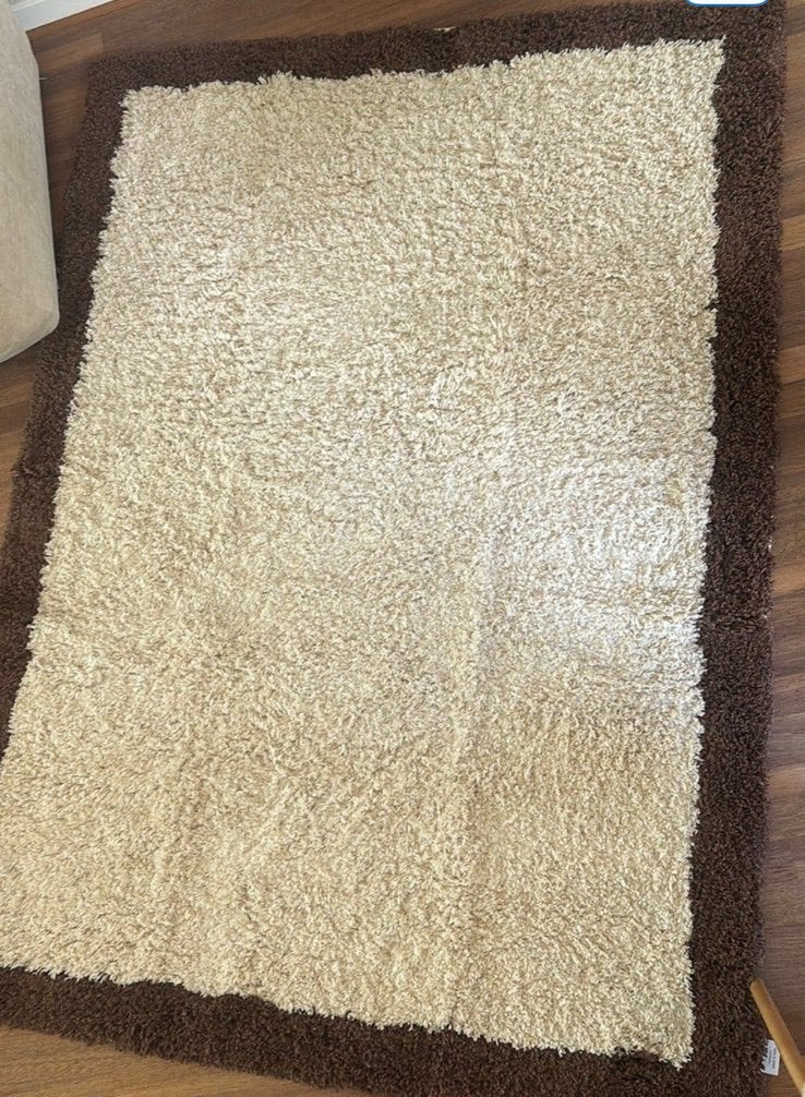 Vloerkleed hoogpolig, Ophalen, Bruin, 150 tot 200 cm, 200 cm of meer