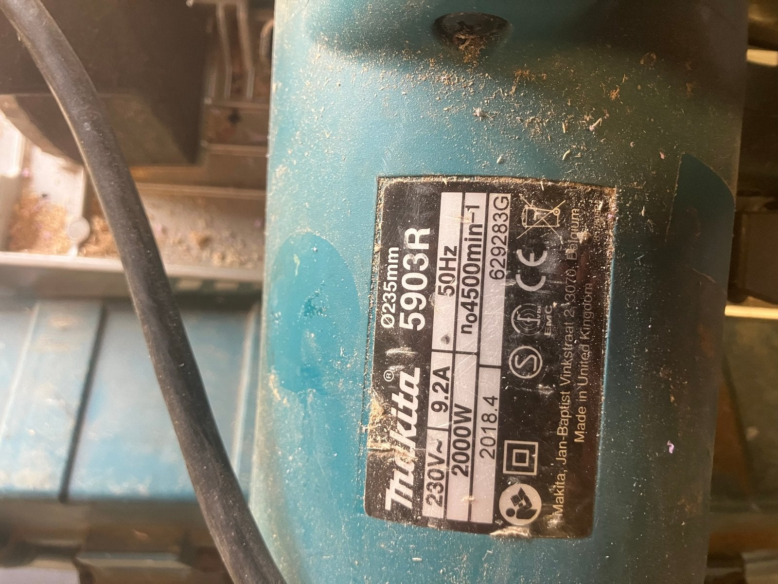 Makita Cirkelzaag 5903R - Krachtig en Betrouwbaar, Gebruikt, Cirkelzaag, 70 mm of meer, Ophalen of Verzenden
