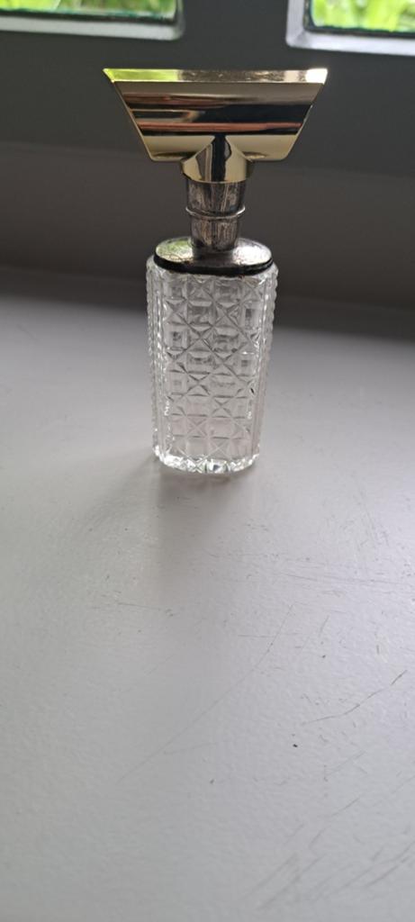 Antiek parfum flesje, kristal, Antiek en Kunst, Ophalen