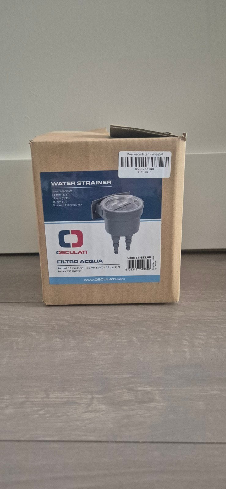 Nieuw Osculati koelwaterfilter / wierpot, Ophalen, Nieuw