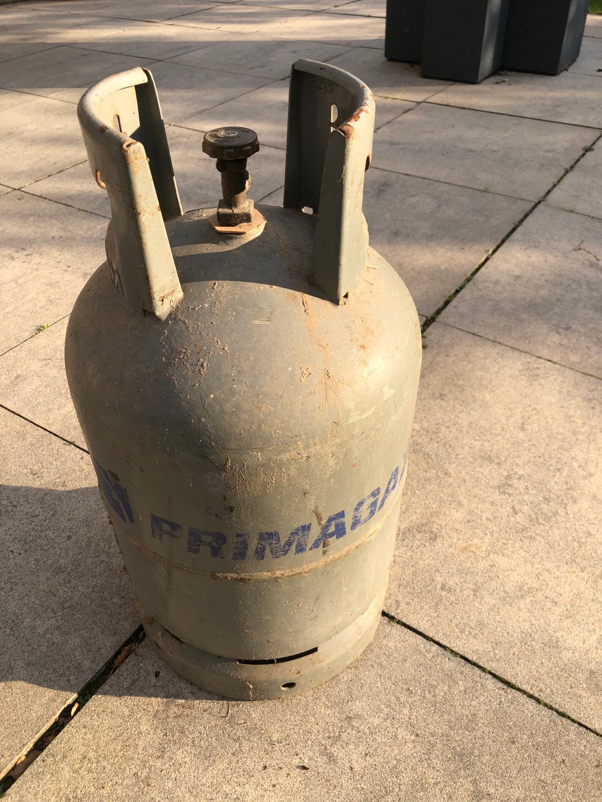 Primagaz gasfles, Ophalen, Gebruikt