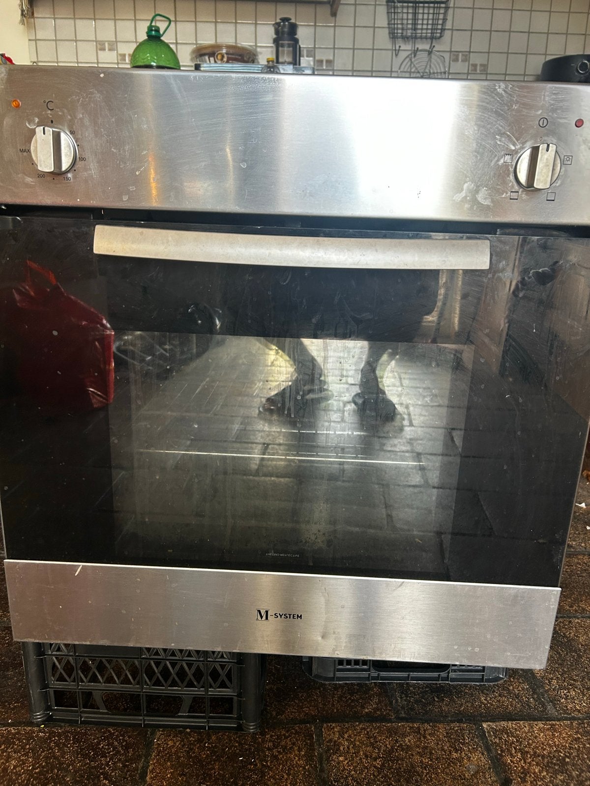 M-System elektrische inbouwoven - Volledig werkend, Ophalen, Oven, Inbouw, 55 tot 60 cm