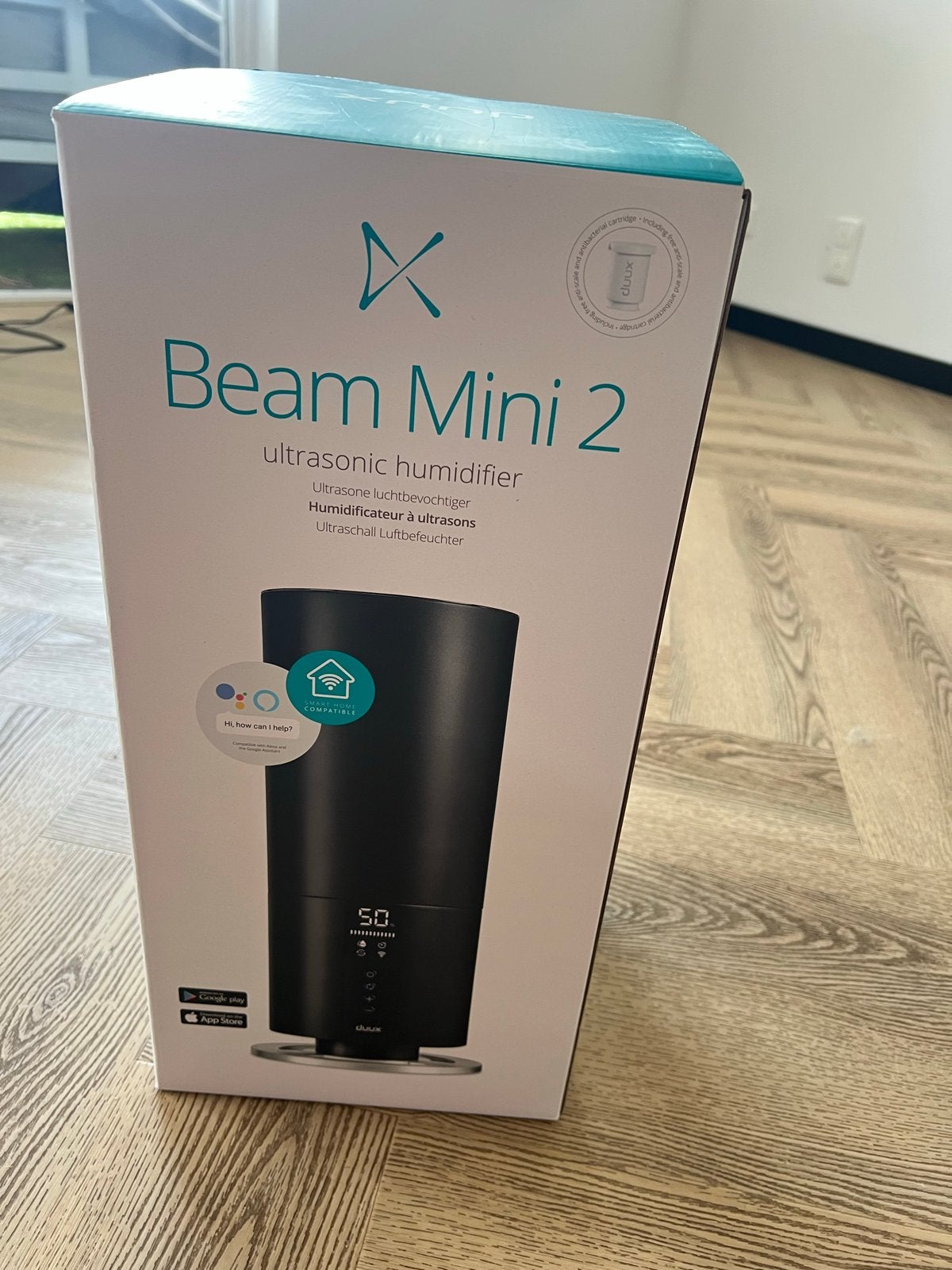Duux Beam Mini 2 ultrasone luchtbevochtiger, Ophalen, Zo goed als nieuw, Luchtbevochtiger