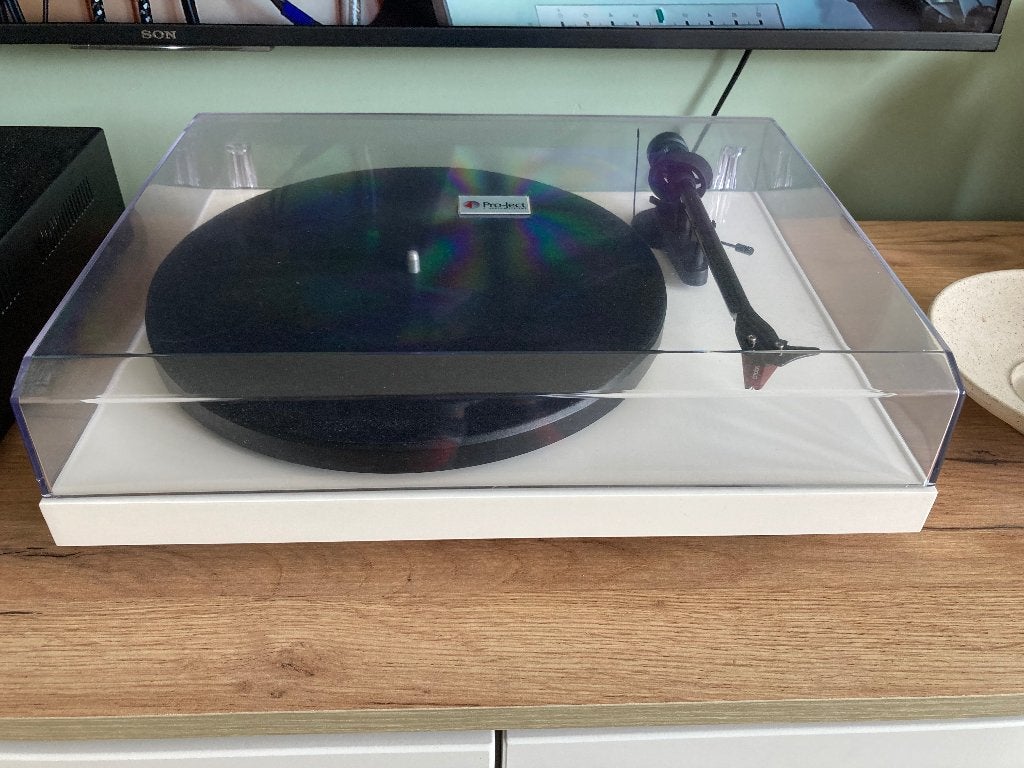 Pro-Ject Debut Carbon DC Platenspeler - Wit, Audio, Tv en Foto, Ophalen, Gebruikt, Platenspeler, Overige merken