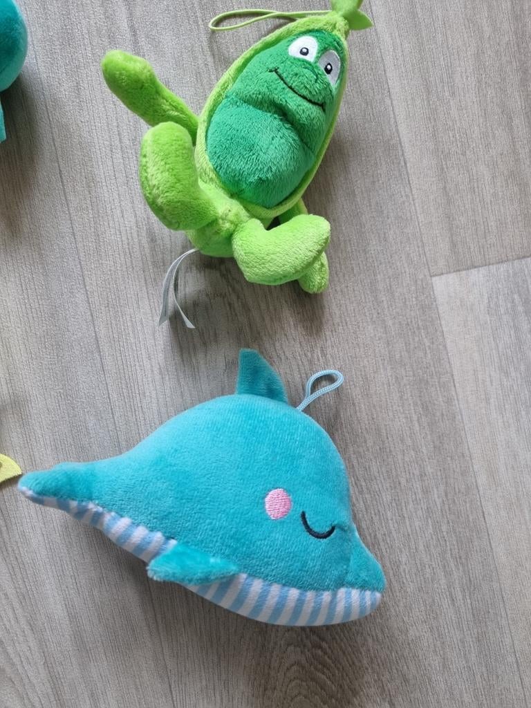 Pakket van 6 mini knuffels - zie foto's, Ophalen of Verzenden, Zo goed als nieuw, Overige typen, Klein (minder dan 20 cm)