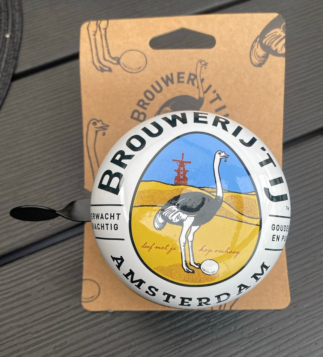 Grote fietsbel Brouwerij ‘t IJ Bier te Amsterdam, Ophalen of Verzenden, Nieuw