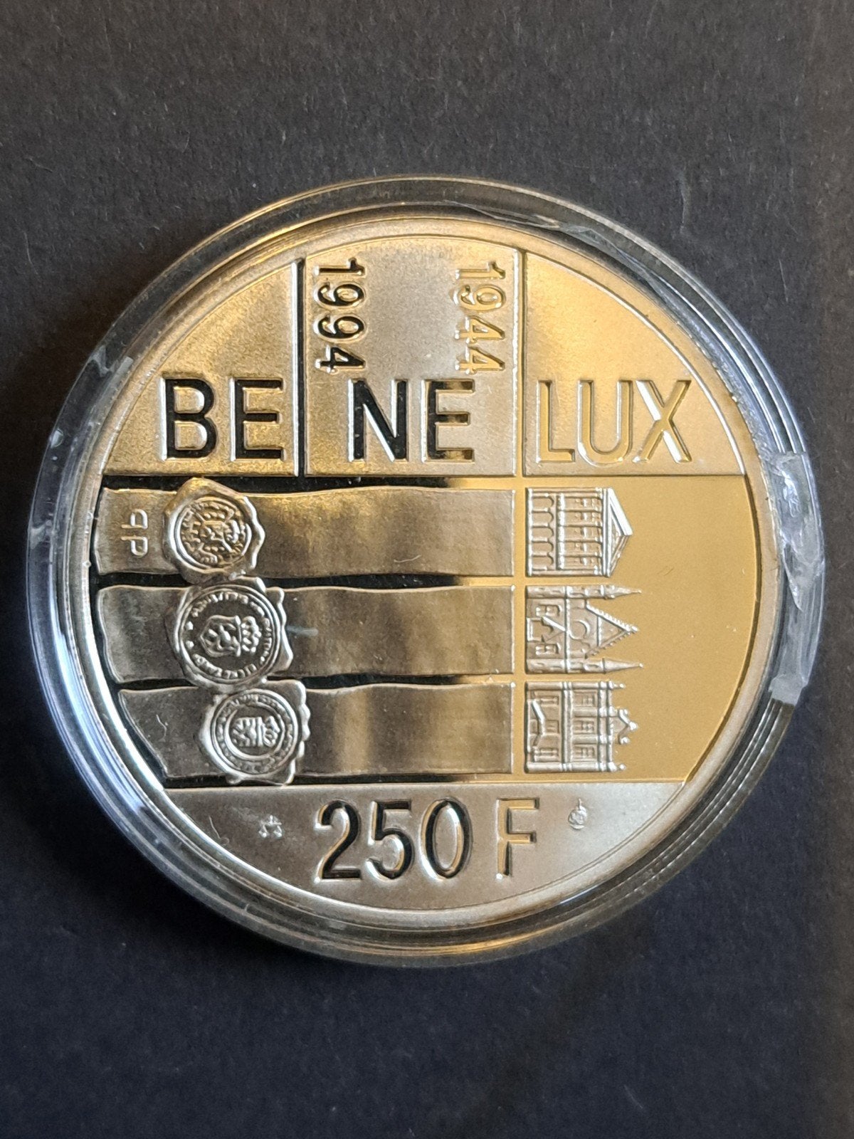 België 250 francs 1994 proof, Postzegels en Munten, Zilver, Ophalen of Verzenden, Losse munt, Zilver