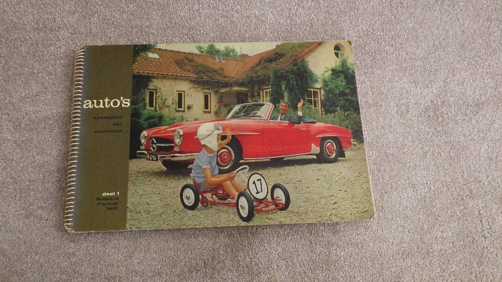 retro plaatjes boek auto"s, Ophalen of Verzenden, Overige typen