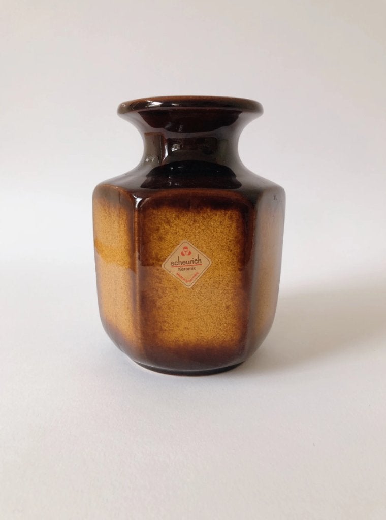 VINTAGE WEST GERMANY VAAS - BRUIN | SCHEURICH (297-16), Ophalen of Verzenden
