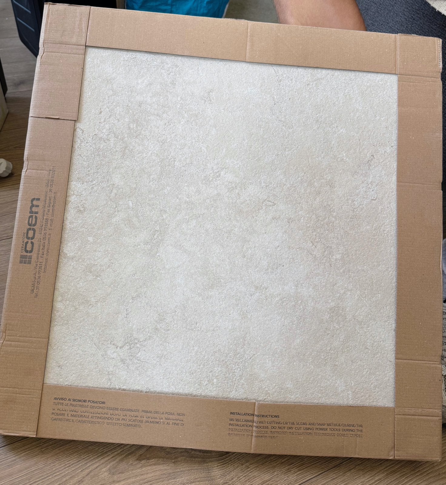 Coem Ceramische 60x60 vloertegel Lagos Ivory, Ophalen, 60 cm of meer, Nieuw, Minder dan 5 m²