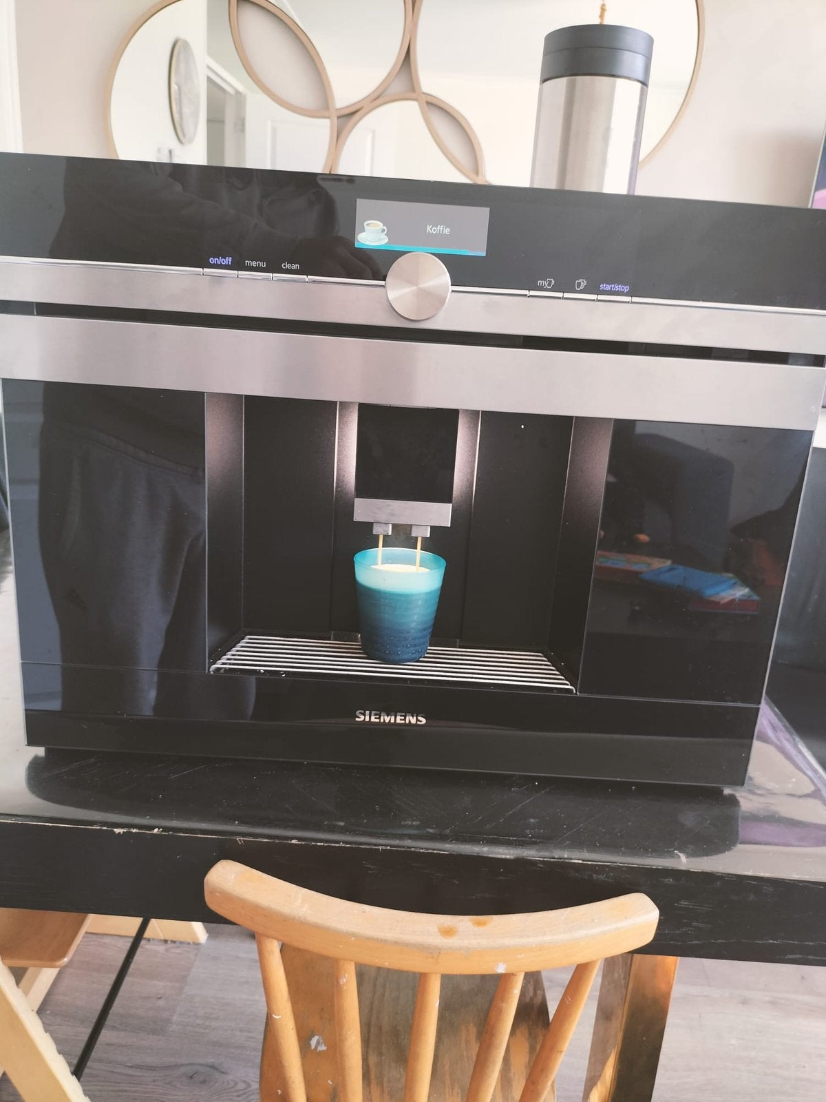 Siemens koffiemachine inbouw, Witgoed en Apparatuur, Koffiezetapparaten, Ophalen, Zo goed als nieuw, Koffiemachine
