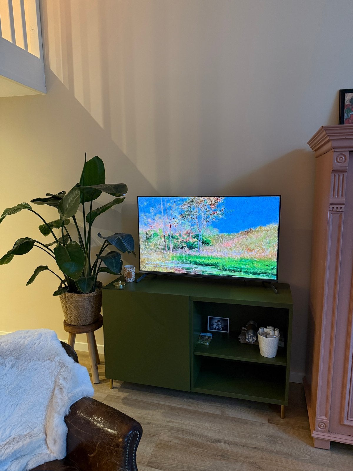Tv meubel, Ophalen, 100 tot 150 cm, Zo goed als nieuw, Minder dan 100 cm
