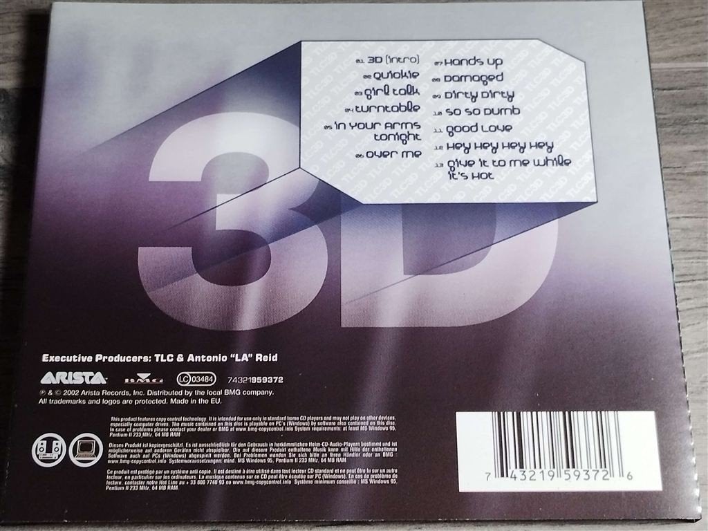 TLC - 3D, Ophalen of Verzenden, Zo goed als nieuw