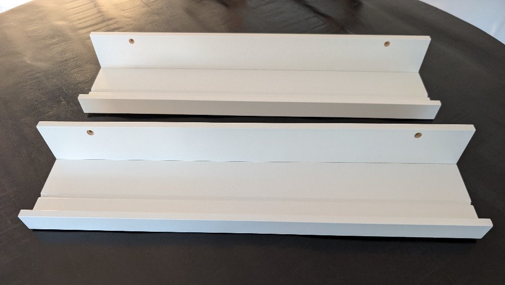 IKEA Mosslanda wandplank wit 55 cm - 2 stuks, Ophalen, Zo goed als nieuw