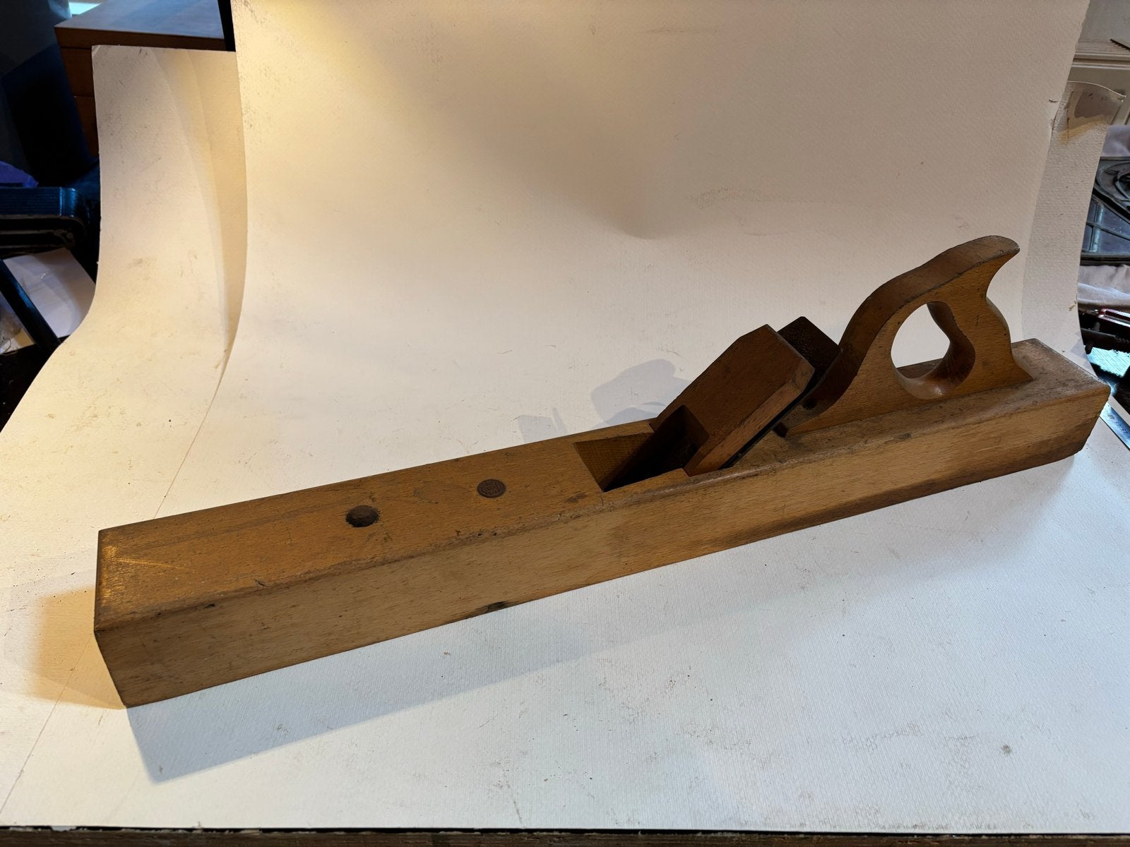 Antieke RBS Blokschaaf - 70cm Houtbewerkingsgereedschap, Ophalen of Verzenden
