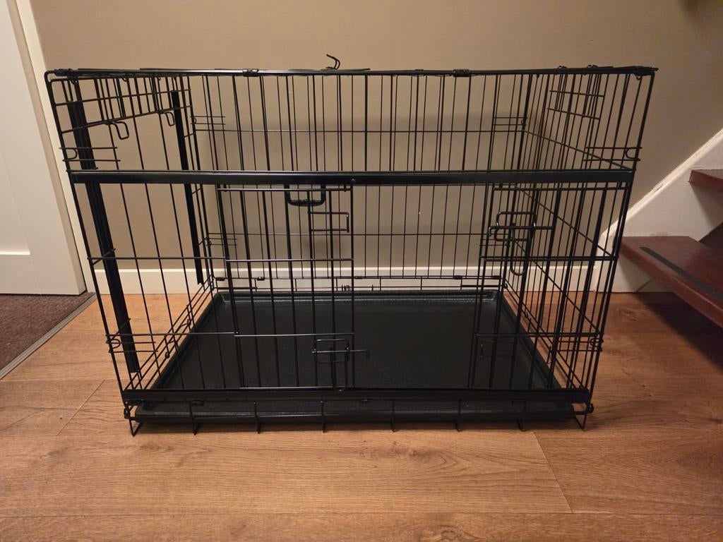 Adori honden bench met 2 schuifdeuren maat L, Dieren en Toebehoren, Hondenbenches, Ophalen, Zo goed als nieuw
