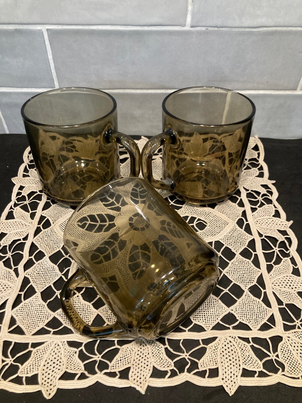 Vintage Arcorok rookglas beker, theeglas (061026), Ophalen of Verzenden, Gebruikt, Overige typen