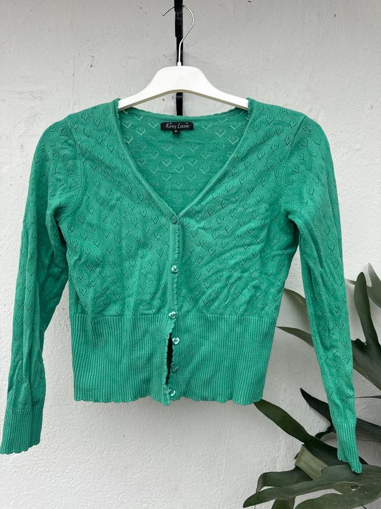 King Louie Groen Vestje Maat M, Kleding | Dames, Ophalen of Verzenden, Zo goed als nieuw, Maat 38/40 (M), Groen