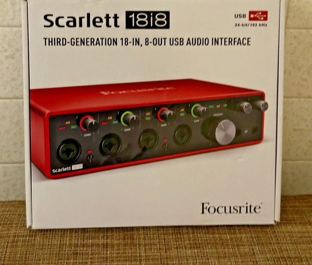 Scarlett 18i8  focusrite, Ophalen of Verzenden, Zo goed als nieuw, Extern, Focusrite