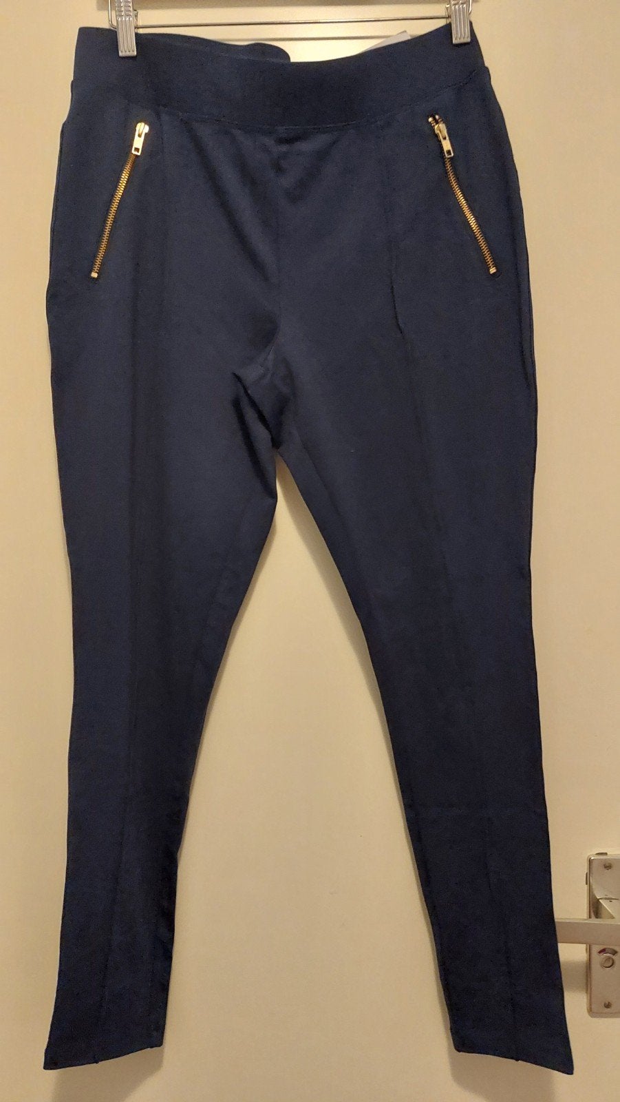 Esmara Jegging - Donkerblauw met ritsen - Maat L  nieuw, Legging, Blauw, Nieuw, Maat 44/46 (L)
