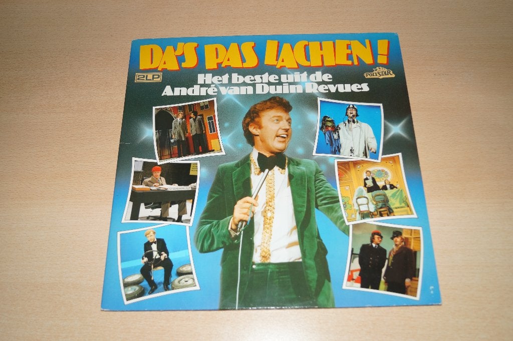 LP Da's pas lachen - Andre van Duin Revue 2 LP's - krasvrij, Ophalen, LP, Pop, Inclusief binnenhoes