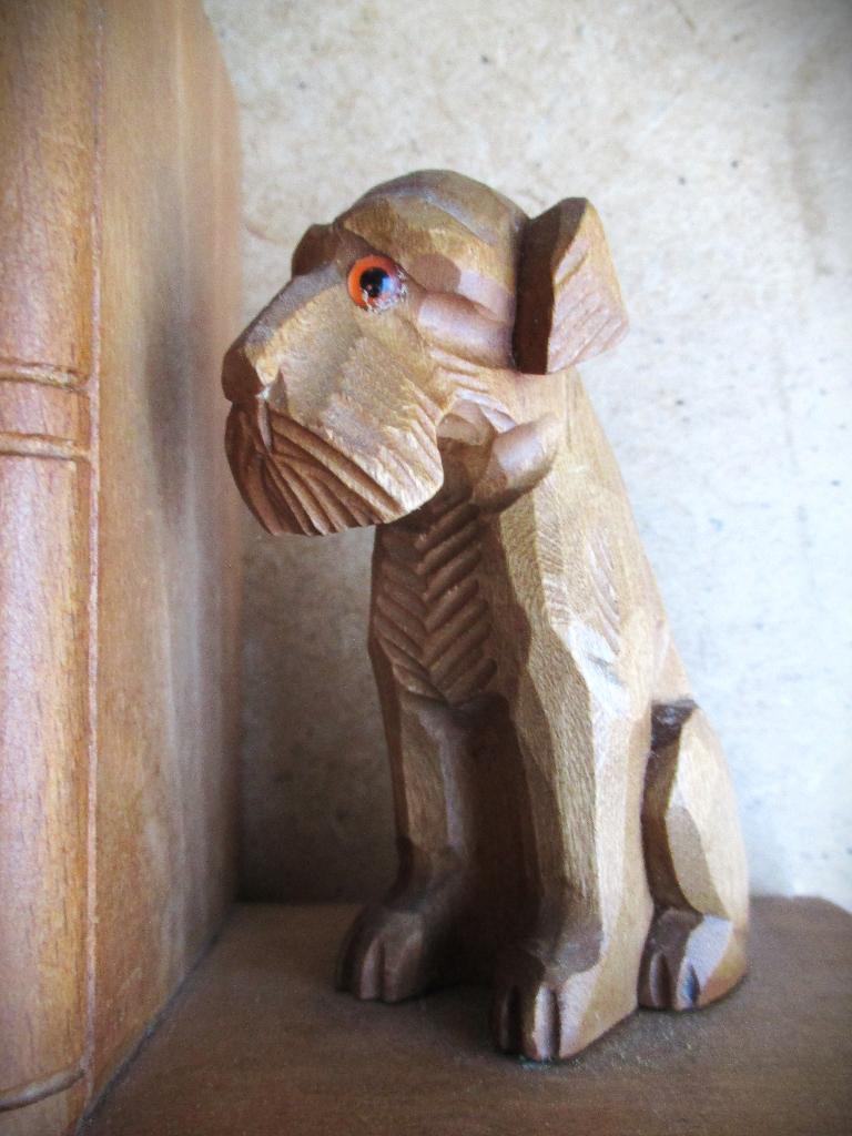 Terrier Boekensteunen~Vintage Houten Boekstandaard Honden, Ophalen of Verzenden