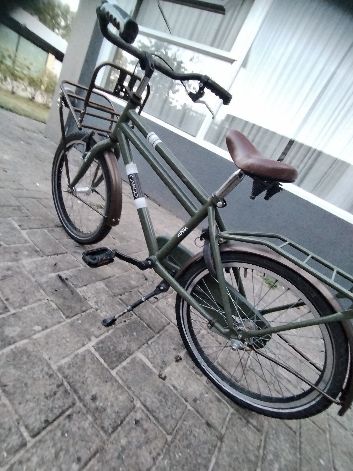 Alpina Cargo fiets - Groen - Gebruikt, Fietsen en Brommers, Fietsen | Dames | Damesfietsen, Overige merken, Terugtraprem, Gebruikt