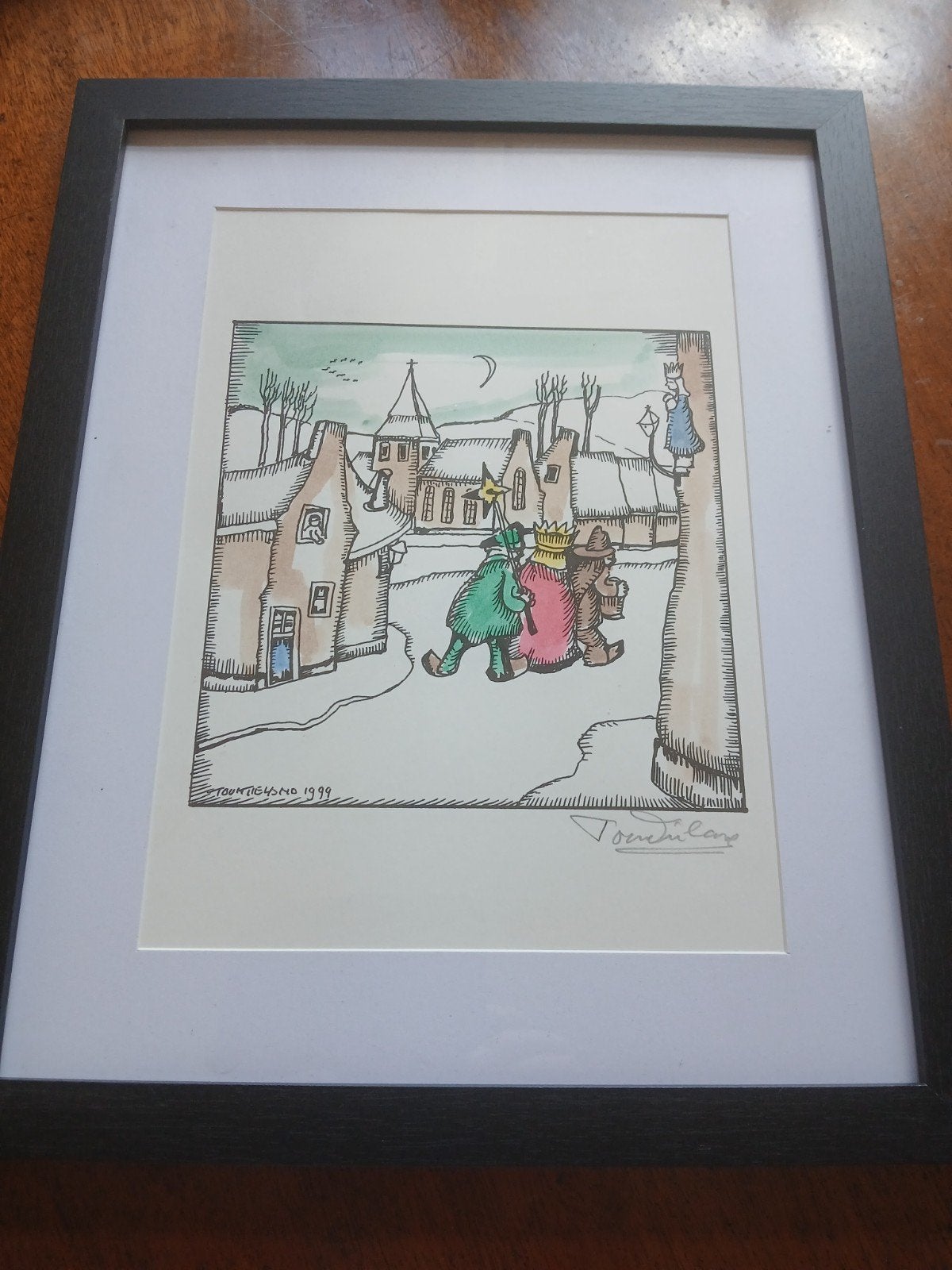 toon tieland orginele litho, Ophalen of Verzenden