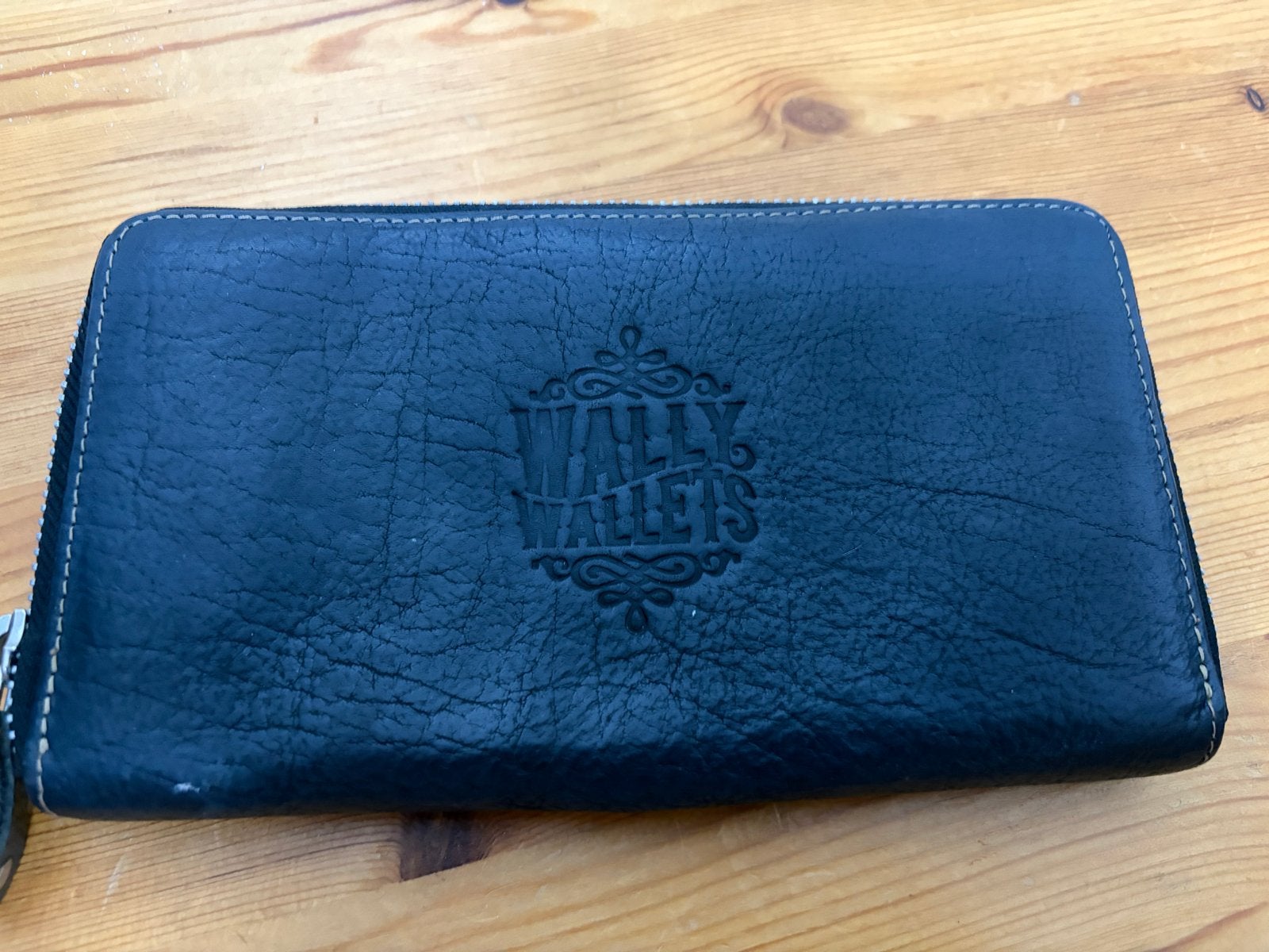 Wally Wallets Leren Portemonnee - Zwart, Overige merken, Gebruikt, Zwart, Ophalen of Verzenden