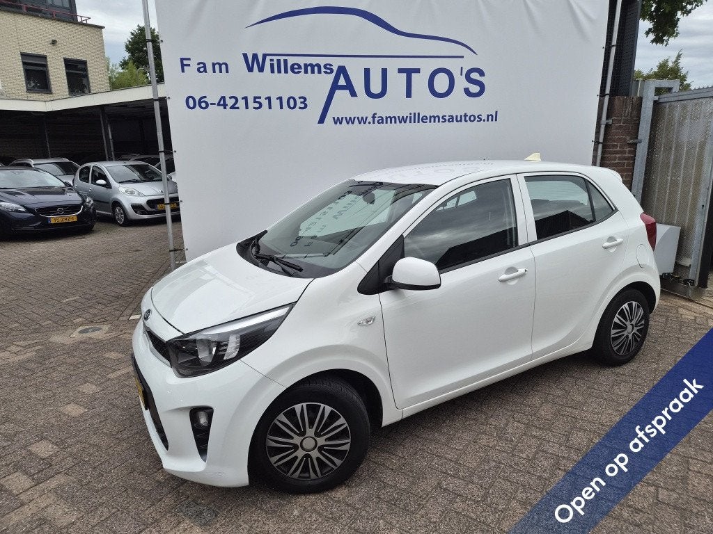 Kia Picanto 1.0 CVVT Eco.PlusL, Auto's, Voorwielaandrijving, Stof, Gebruikt, Wit