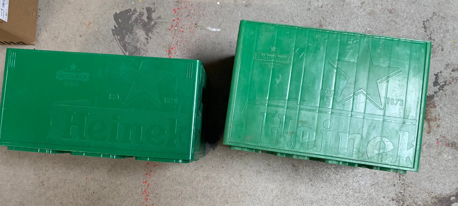 Hele bijzondere Heineken bierkratten, Verzamelen, Biermerken, Ophalen of Verzenden, Nieuw, Overige typen, Heineken