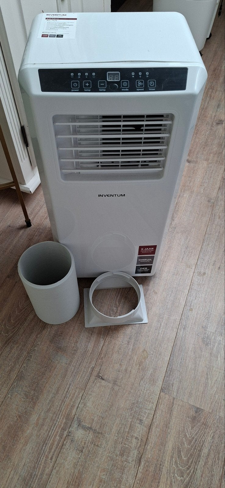 Inventum AC701 3-in-1 Mobiele Airco -, Ophalen, Minder dan 60 m³, Energieklasse A of zuiniger, 3 snelheden of meer