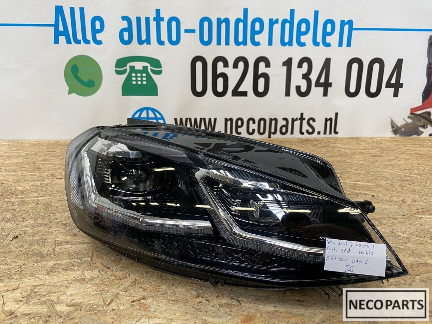 Vw golf 7 facelift full led koplamp rechts 5G1941036L, Auto-onderdelen, Verlichting, -, -, -