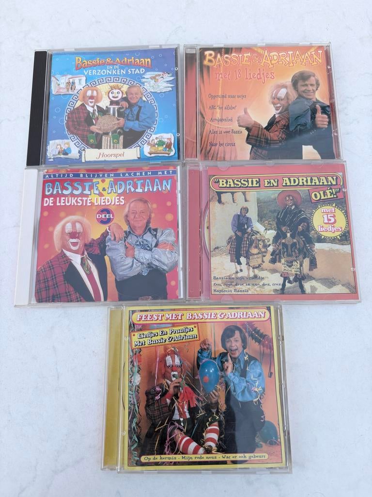 Bassie en Adriaan CD's - Hoorspelen en Liedjes Collectie, Ophalen of Verzenden, Gebruikt, Muziek, 3 tot 5 jaar