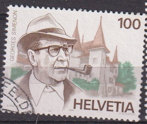 Zwitserland 1994 Georges Simenon schrijver, Verzenden, Gestempeld, Overige thema's
