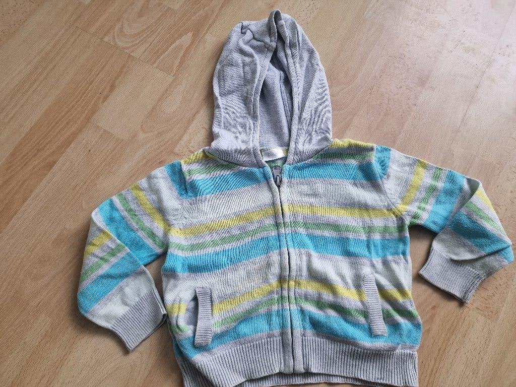 leuke kleurige vest, maat 86, Kinderen en Baby's, Babykleding | Maat 86, Ophalen of Verzenden, Zo goed als nieuw, Jongetje, Truitje of Vestje