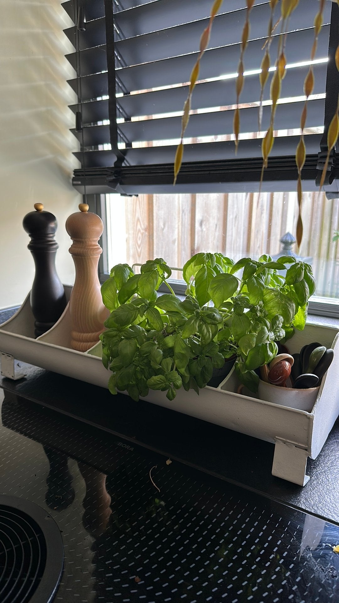 Leuke trog metaal wit decoratie opberger keuken, Ophalen of Verzenden, Zo goed als nieuw, Overige materialen