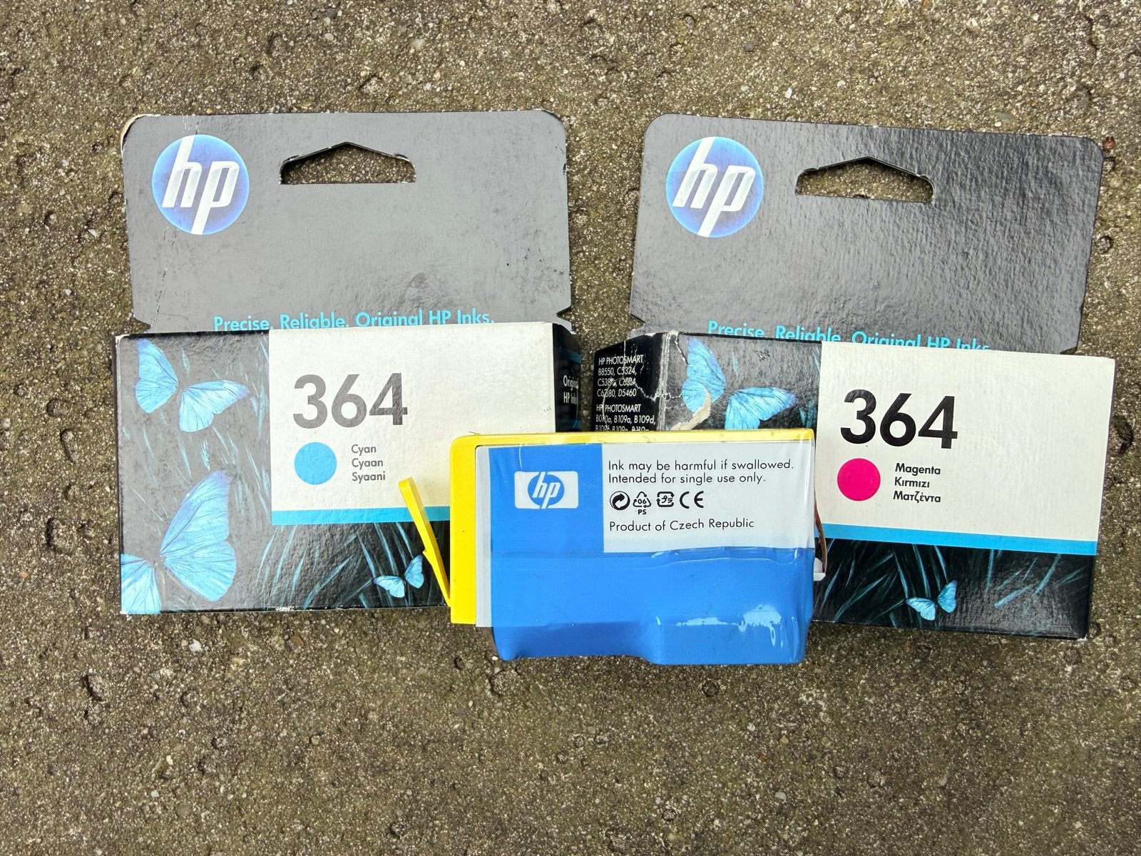 HP 364 inktcartridges: geel, magenta en cyaan nieuw, Printer, Inkjetprinter, Ophalen of Verzenden, Nieuw