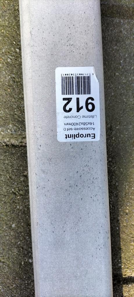 Europint Lifetime Concrete Plint 14x58x2400mm, Ophalen of Verzenden