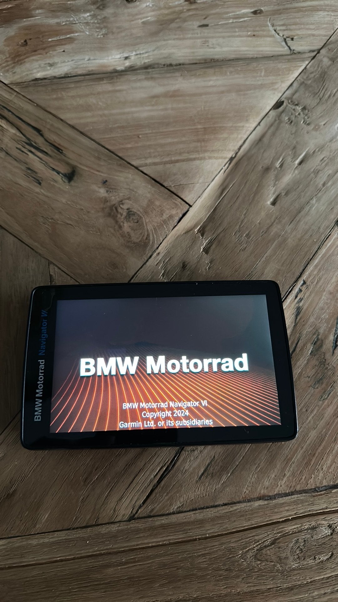 Goed werkende BMW Motorrad Navigator VI Garmin, 128 GB, Ophalen of Verzenden, Zo goed als nieuw, Zwart