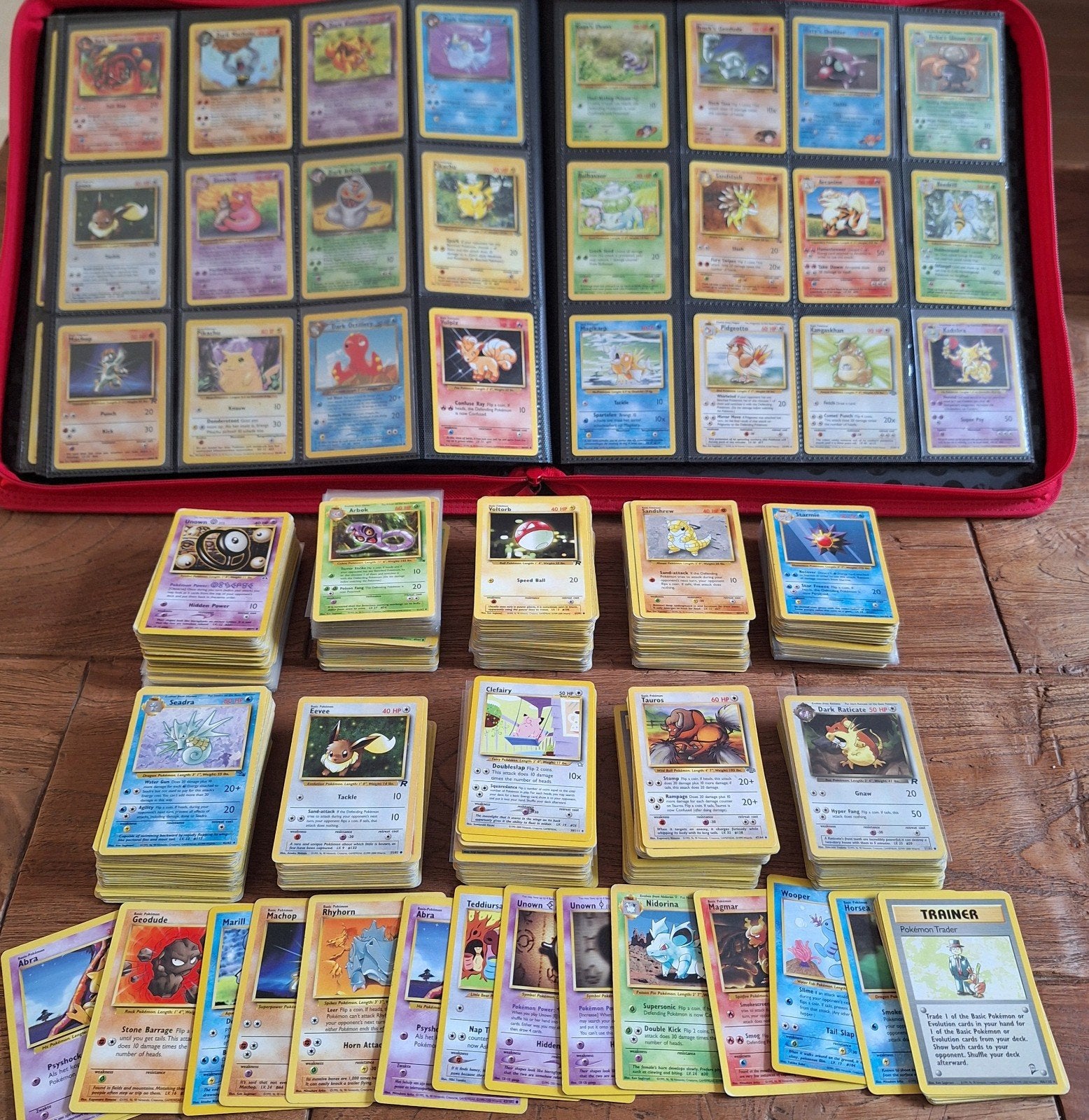700 vintage pokemon kaarten WOTC, Ophalen of Verzenden, Gebruikt, Meerdere kaarten