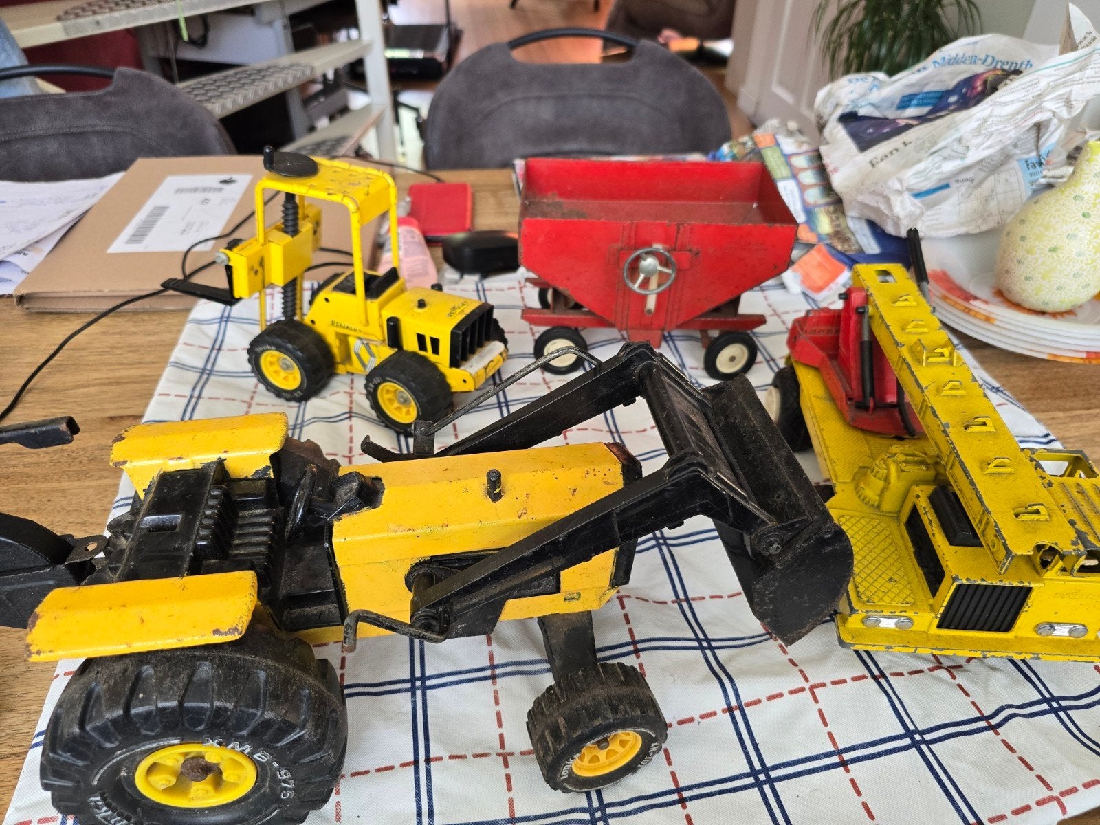 Vintage Tonka, Bull en Ertl speelgoedvoertuigen, Ophalen of Verzenden