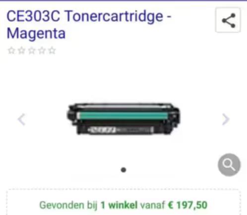 NIEUW! HP color laserjet magenta ce303-00003 €40.99, Computers en Software, Printerbenodigdheden, Ophalen of Verzenden, Nieuw