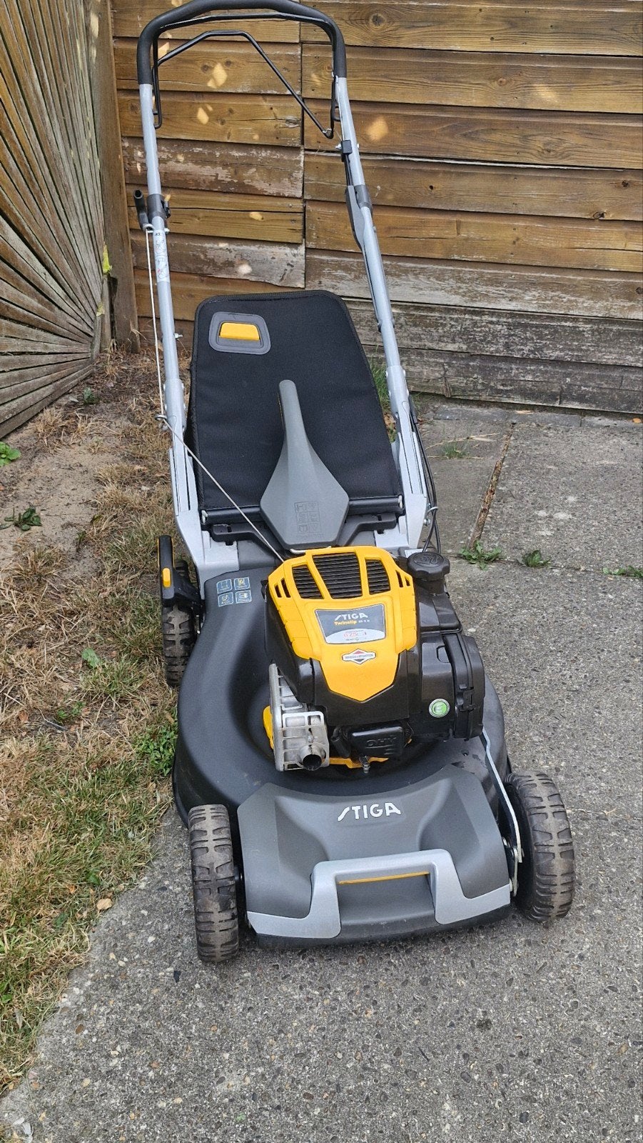 stiga twinclip 55 sb mulch maaier met aandrijving., Ophalen, 50 cm of meer