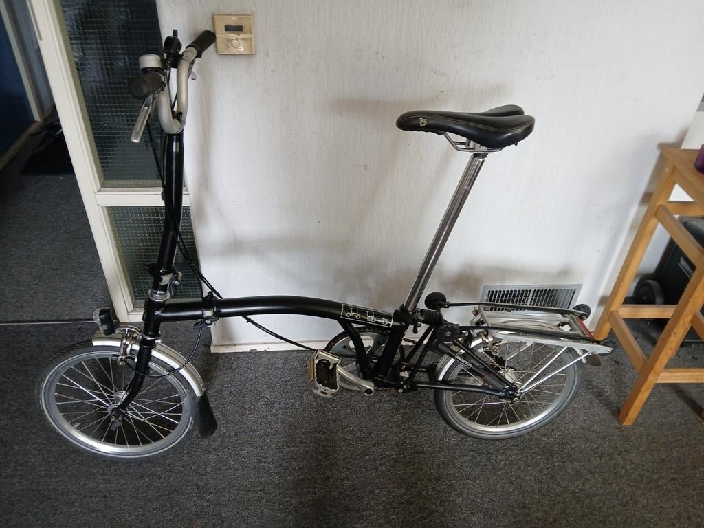Brompton 3v matzwart, Brompton, 16 tot 18 inch, Versnellingen, Ophalen of Verzenden