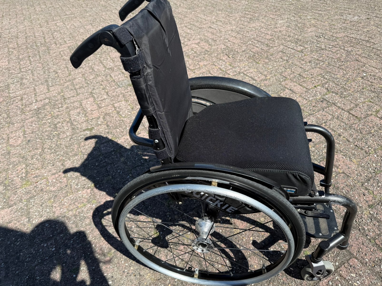 Quickie Argon - 32 cm - zonder wielen, Diversen, Rolstoelen, Ophalen, Gebruikt, Handbewogen rolstoel