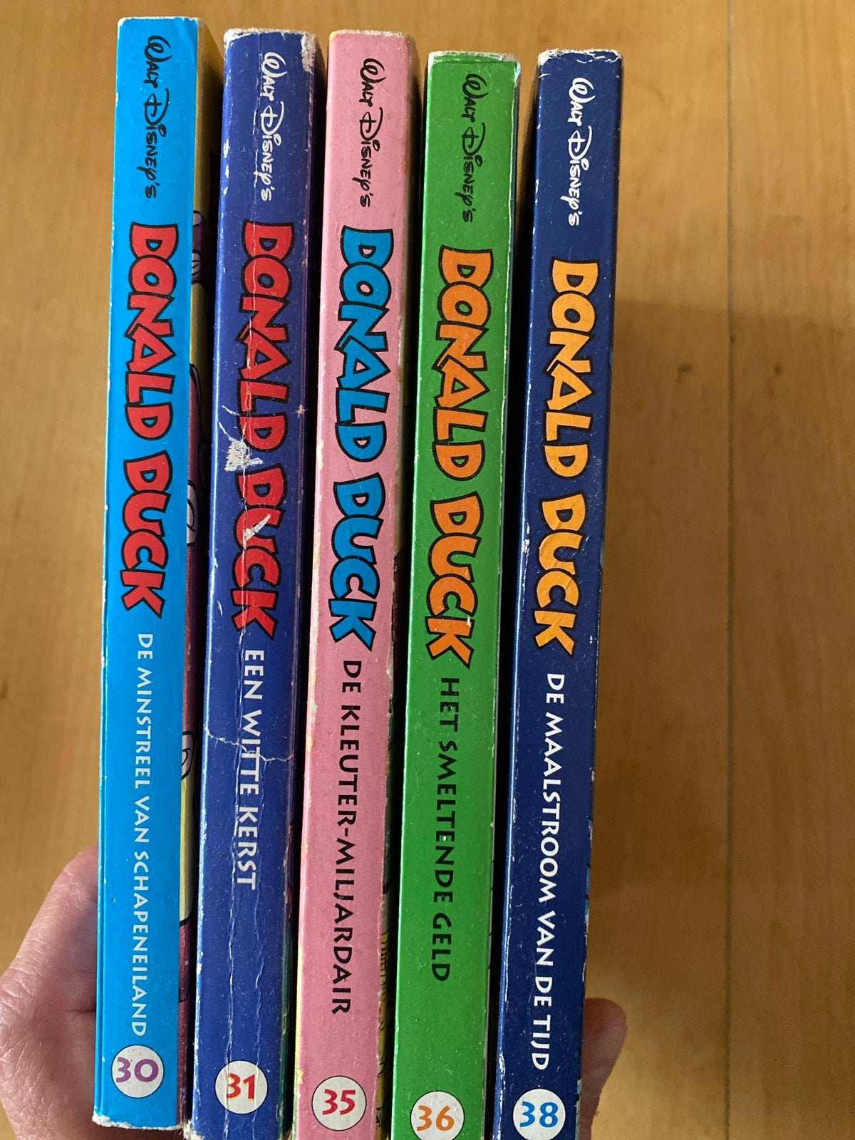 Donald Duck Pockets 30, 31, 35, 36, 38 - Complete set, Boeken, Meerdere stripboeken, Ophalen of Verzenden, Gelezen