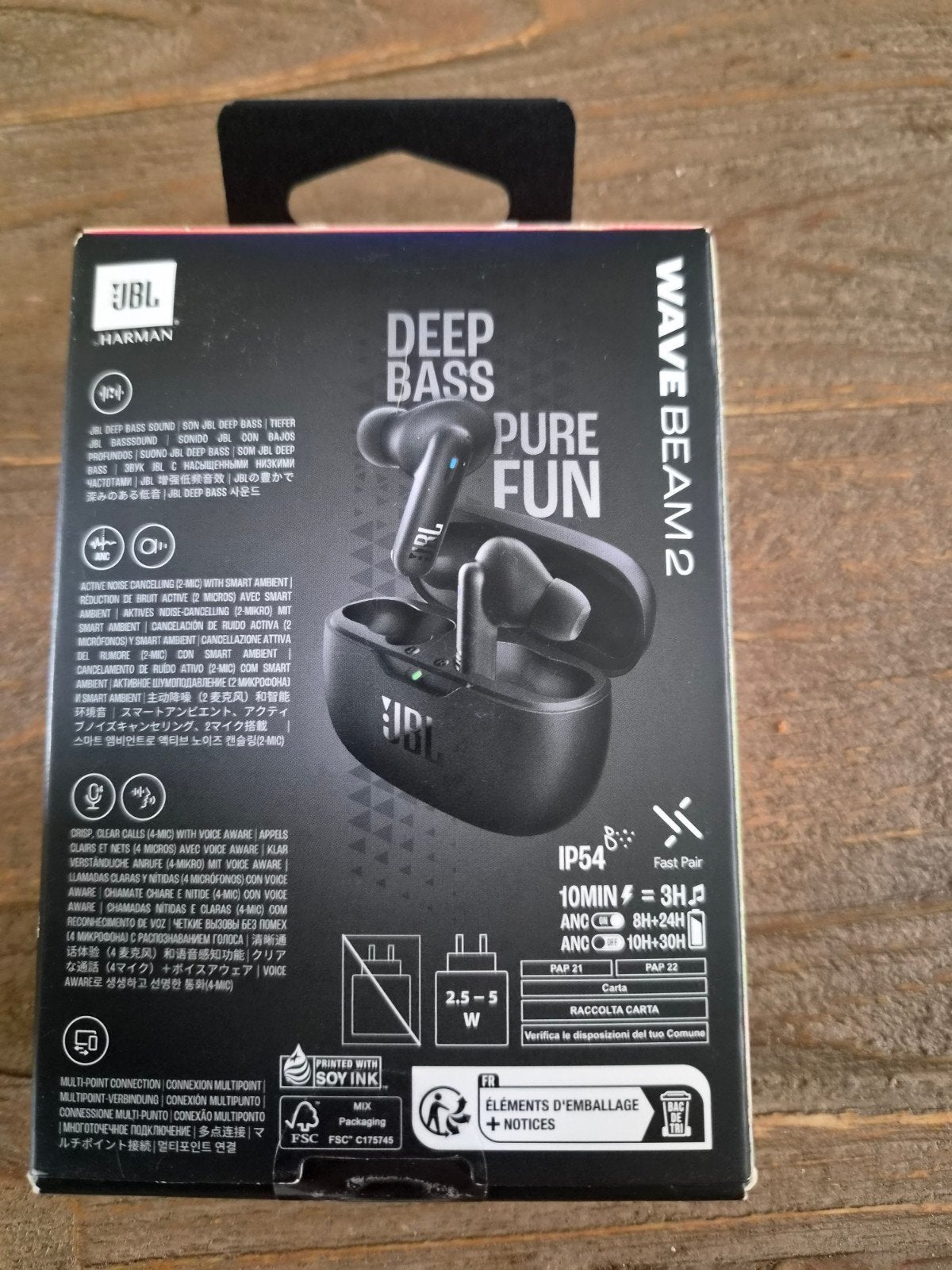 JBL Wave Beam 2 Perfect Fit – Zwart – Nieuw & geseald, In-ear, JBL, Nieuw, Ophalen of Verzenden