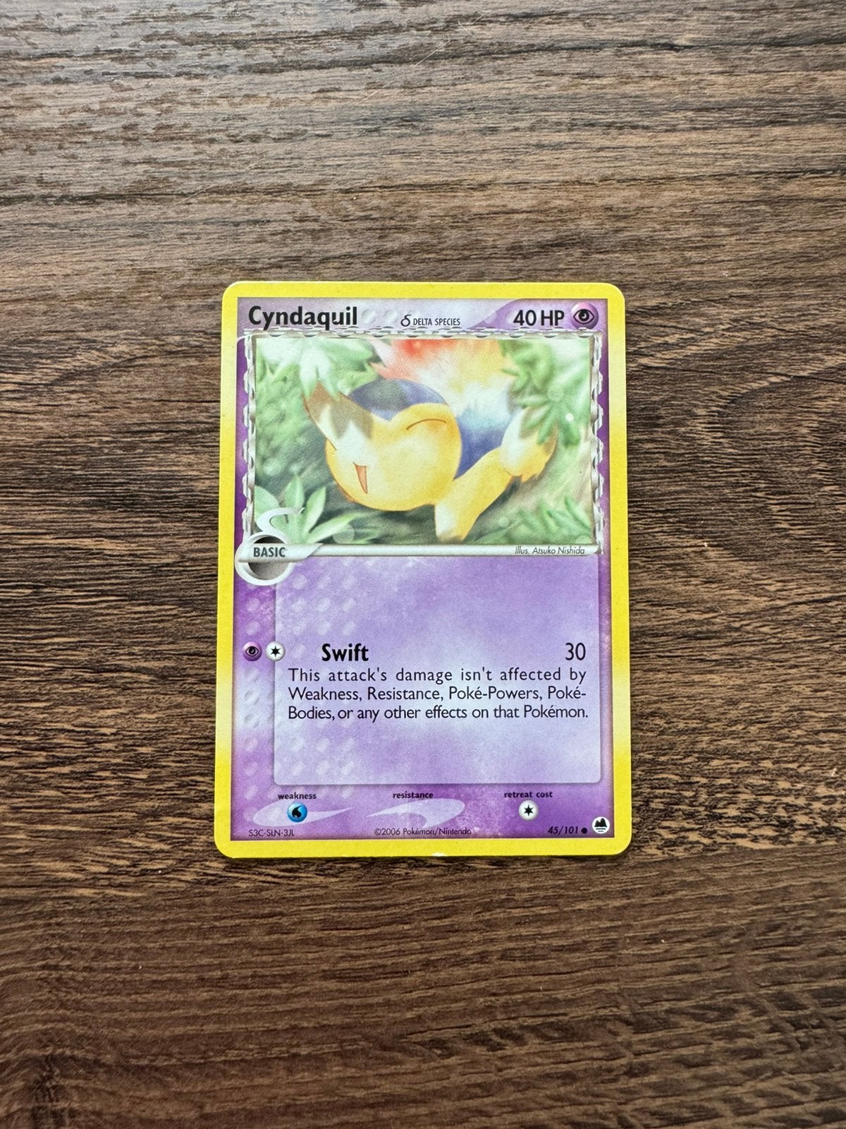 Cyndaquil δ Delta Species (DF 45) EX Dragon Frontiers, Ophalen of Verzenden, Zo goed als nieuw